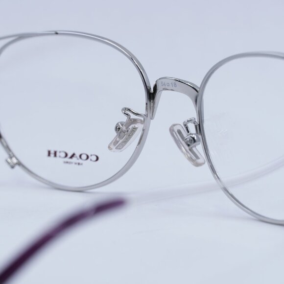 🕶️ New Coach HC5095 9001 Eyeglasses - Silver Frame 54mm - Picture 7 of 11